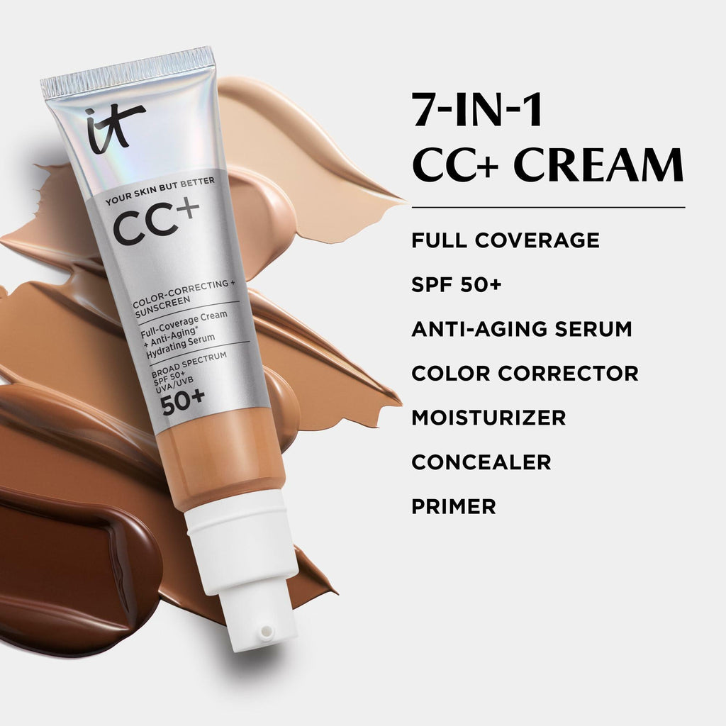 IT Cosmetics CC+ Cream (Fair Light) - Natural Full Coverage Foundation With SPF