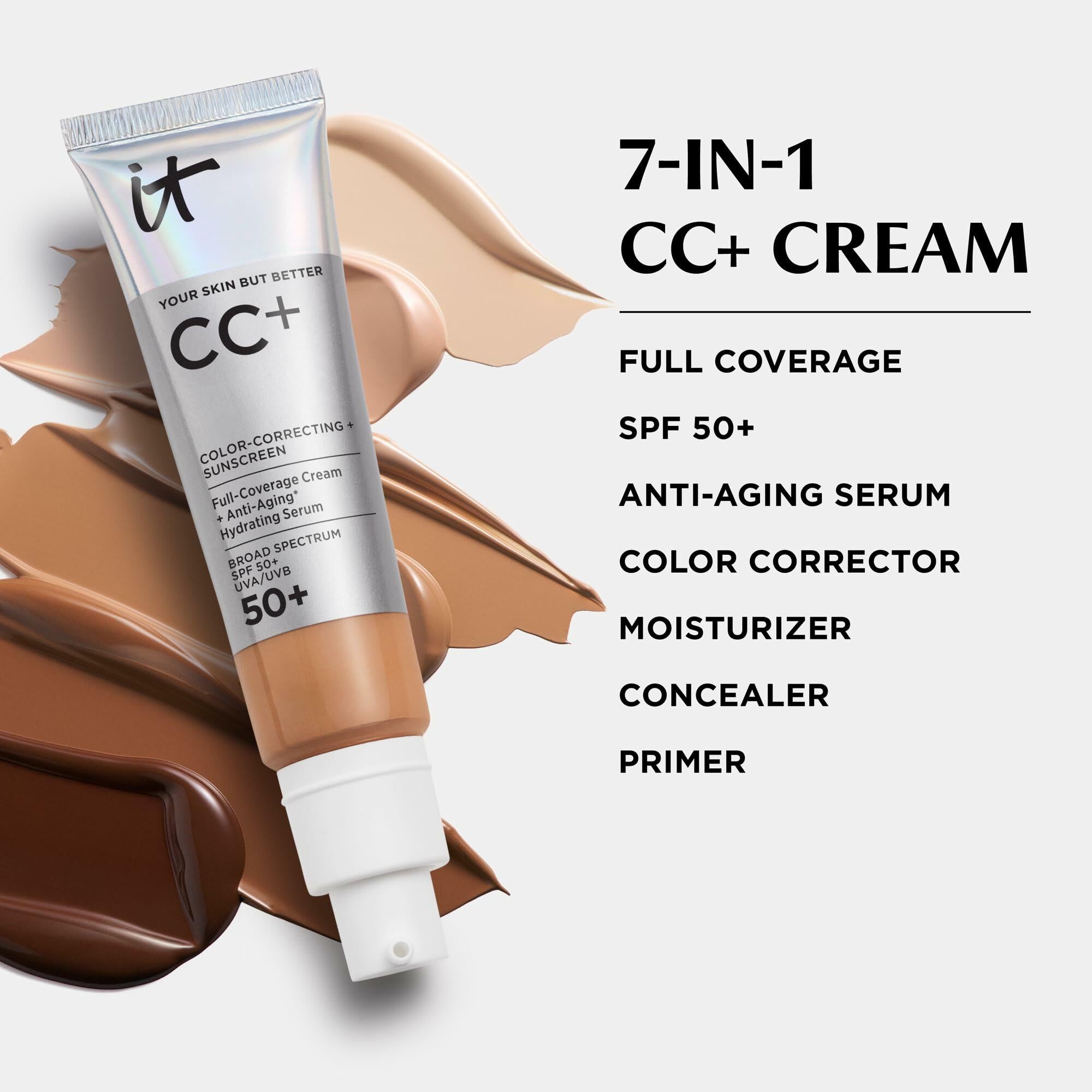 IT Cosmetics CC+ Cream (Fair Light) - Natural Full Coverage Foundation With SPF