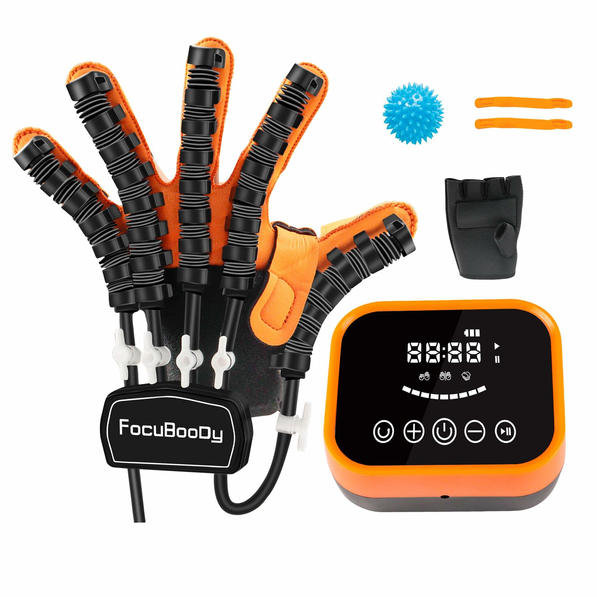 FocuBoody Rehabilitation Robot Gloves (Right, Medium,) Equipment for Stroke