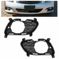 HECASA Fog Light Bezels LH & RH for Infiniti G37 2011-2015 Compatible