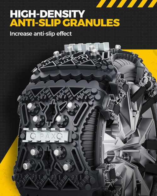 KYX Tire Chains for Car SUV Pickup Trucks Adjustable Universal Snow Chains