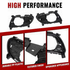HECASA Fog Light Bezels LH & RH for Infiniti G37 2011-2015 Compatible