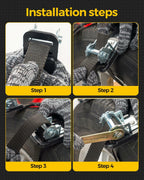 KYX Tire Chains for Car SUV Pickup Trucks Adjustable Universal Snow Chains