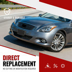 HECASA Fog Light Bezels LH & RH for Infiniti G37 2011-2015 Compatible