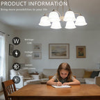 BOGAO E26 LED Bulb 12W 6000K White 80-100W Equivalent Bright Light