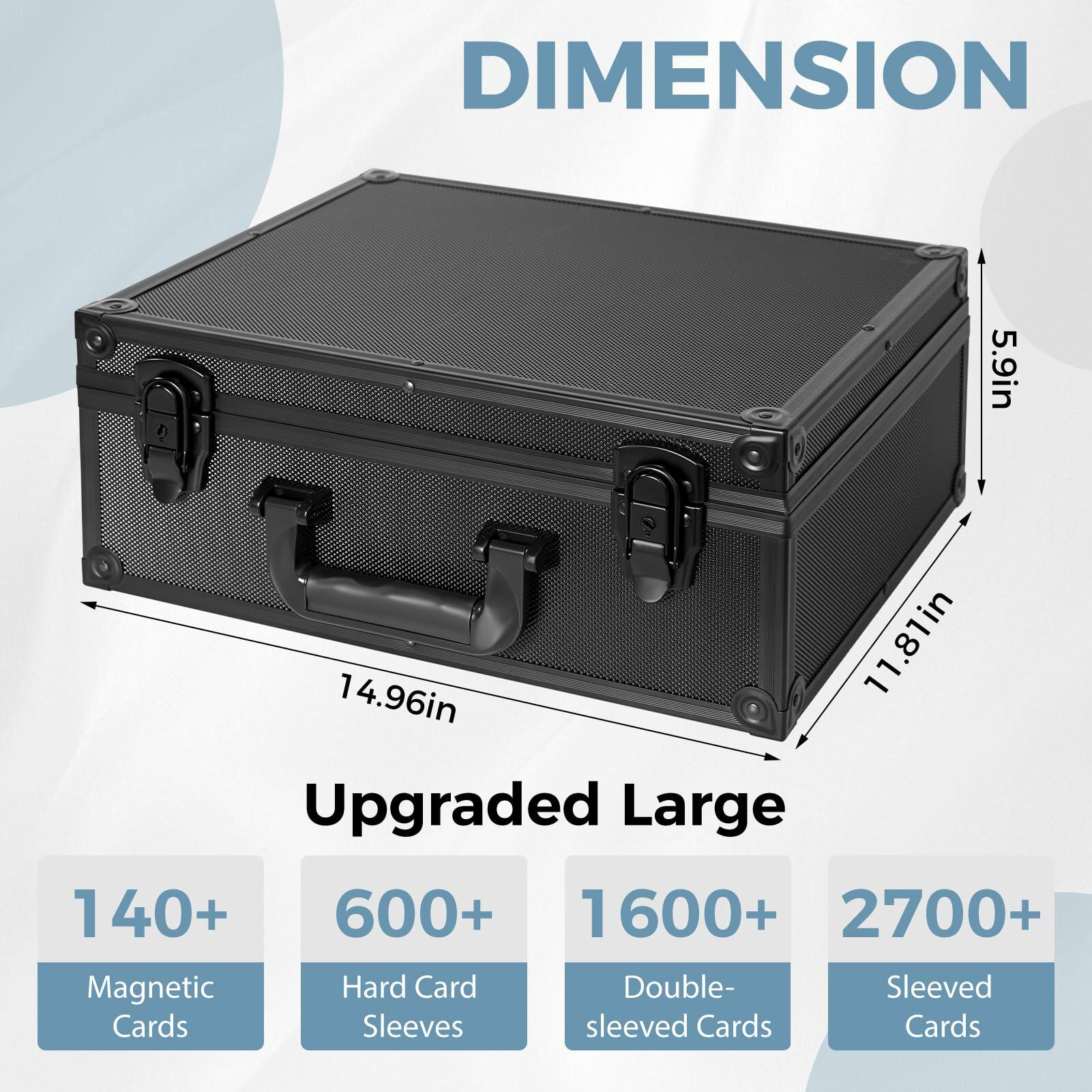 OEODAJ Top Loader Storage Box Trading Card Case for 3x4 Sports Cards