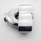 Pair 2.4" inlet Porsche 997 C2/S/4S/GTS Style Oval Stainless Steel Exhaust Tips