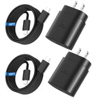 25W USB C Fast Charger Samsung Galaxy S26 S25 S24 w/10FT Cable 2Pack