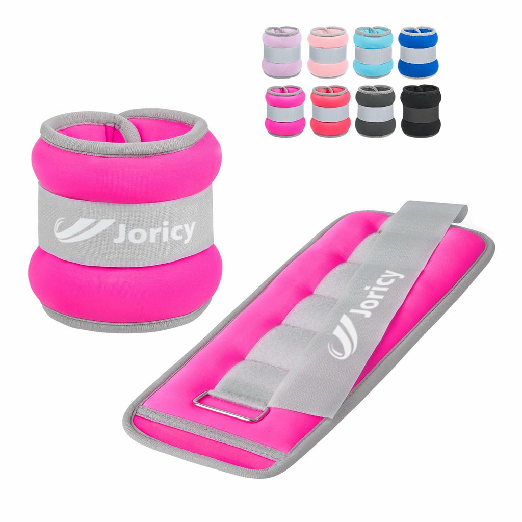Ankle Weights 4LB Pair Adjustable Wrist Arm Leg Weights Men Women Kids 2LB Each