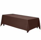 Gee Di Moda 90x156 Inch Rectangle Tablecloth Chocolate Heavy Duty 8ft Table