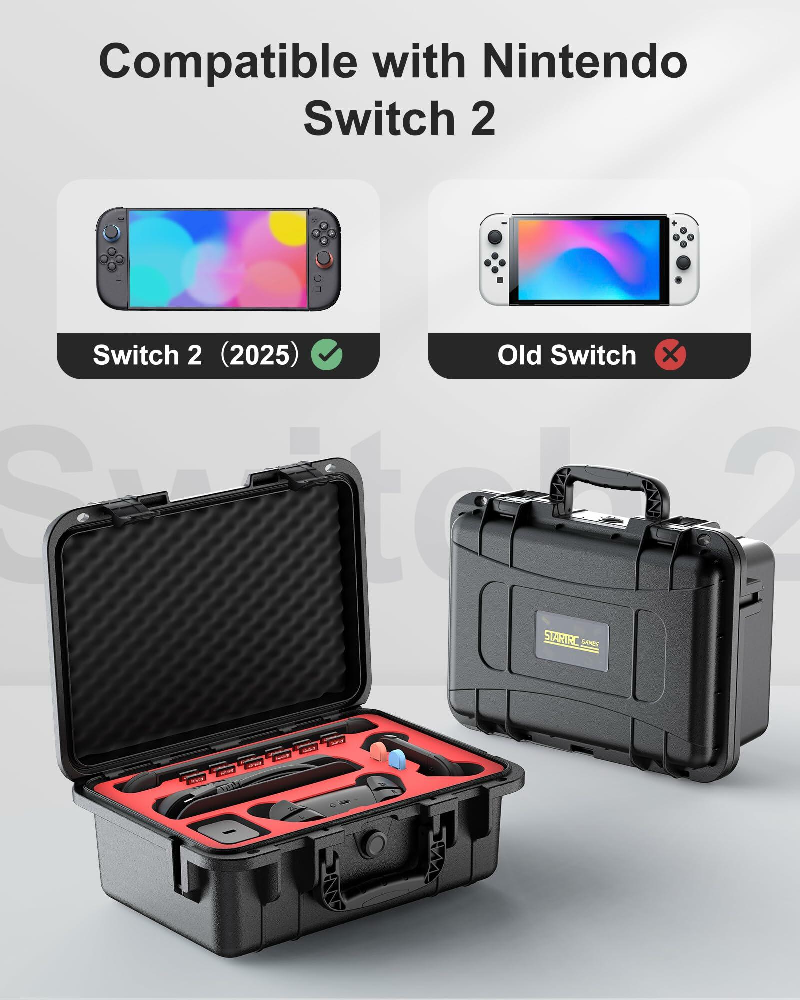 STARTRC GAMES Hard Carrying Case for Nintendo Switch 2, Professional Deluxe IP67