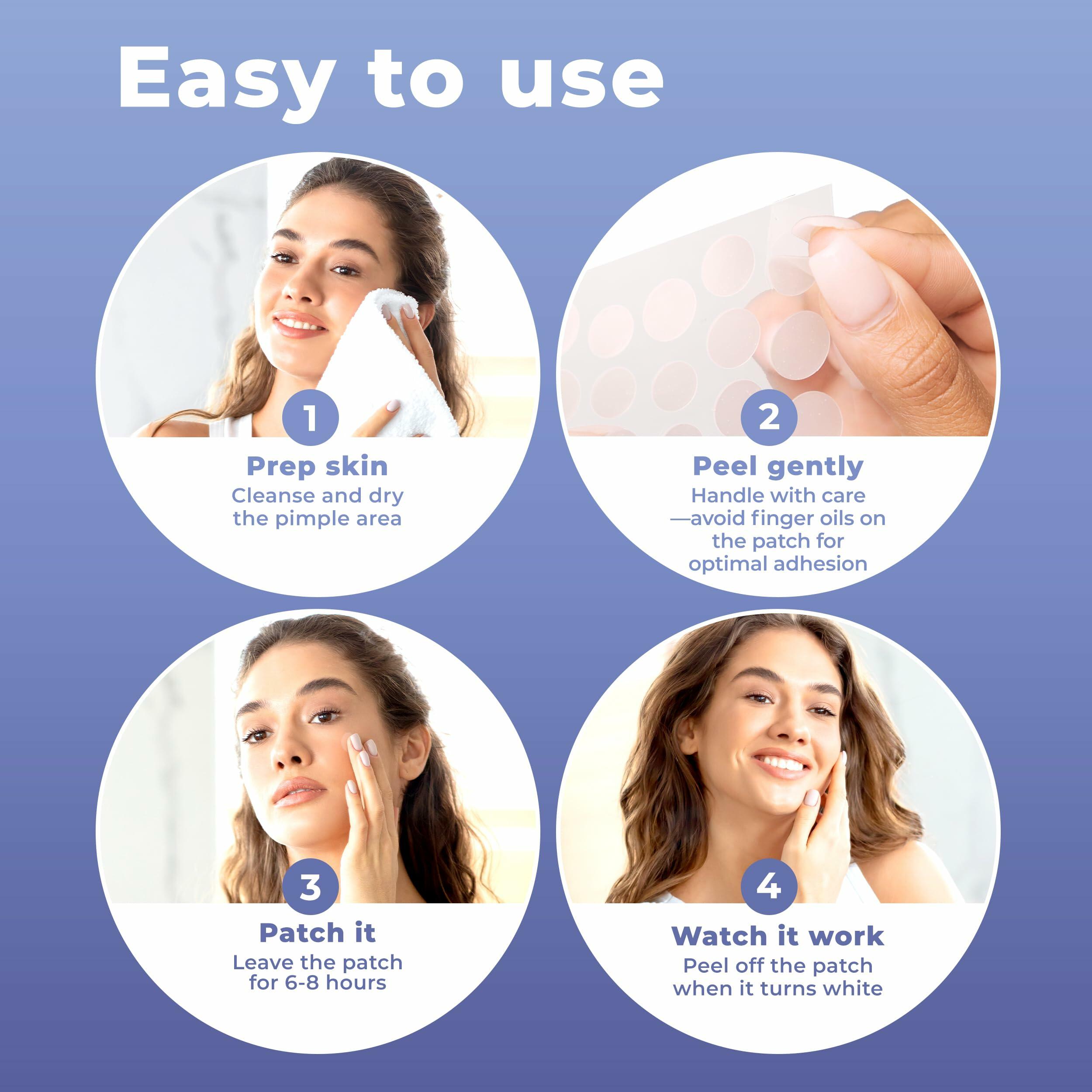 PatchRx Salicylic Acne Pimple Patches 120 Pack Tea Tree Oil Zit Stickers