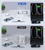 2-Pack 50W USB C Charger Block 5-Port PD Fast Charging iPhone Samsung USB A C