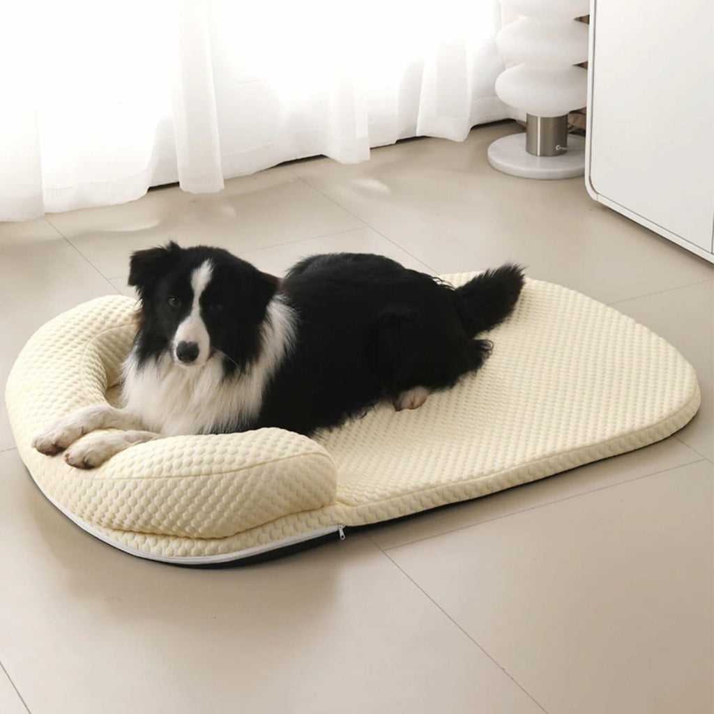 Breathable Spring Summer Cooling Large Dog Bed Ati-Slip Cat Bed with Pillow Ice