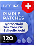 PatchRx Salicylic Acne Pimple Patches 120 Pack Tea Tree Oil Zit Stickers
