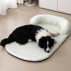 Breathable Spring Summer Cooling Large Dog Bed Ati-Slip Cat Bed with Pillow Ice