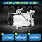 HAYIAUTO Car A/C Compressor Fit for Nissan Sentra 1.8L 2013-2019 Automotive
