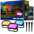 Govee Outdoor Tree Lights 3-Pack, RGBWIC LED Landscape Lighting, Outdoor Lights