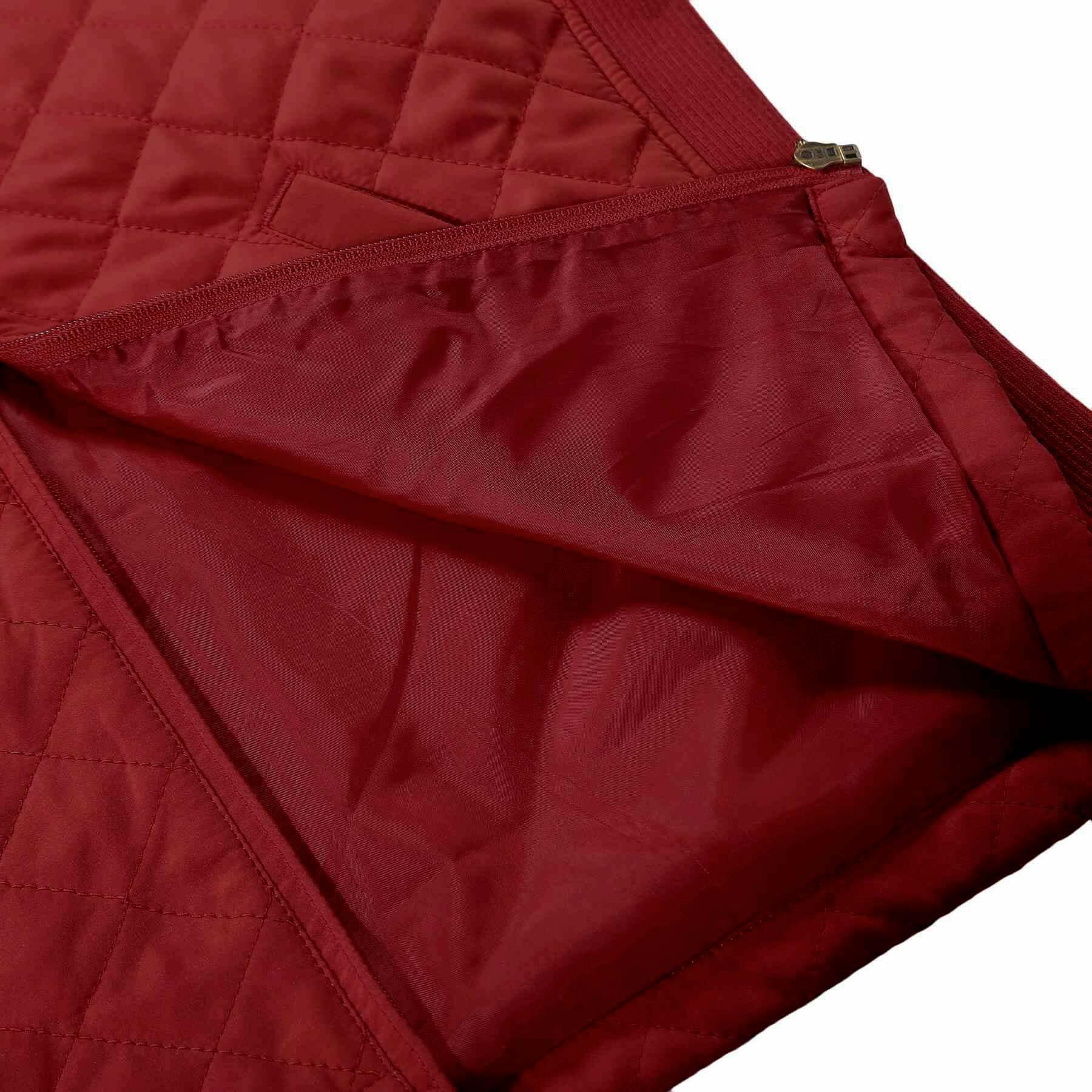 Bienzoe Women Quilted Casual Vest: Lightweight Sleeveless Jacket Burgundy M