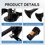 BANHAO Car Horn 12V Air Horns for Truck 178dB Universal Super Loud Dual Trumpets