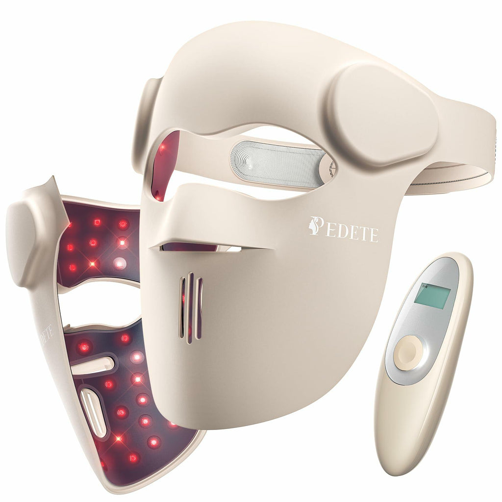 Red Light Therapy for Face, 9 Modes Wireless Face Mask Light Therapy, 850nm