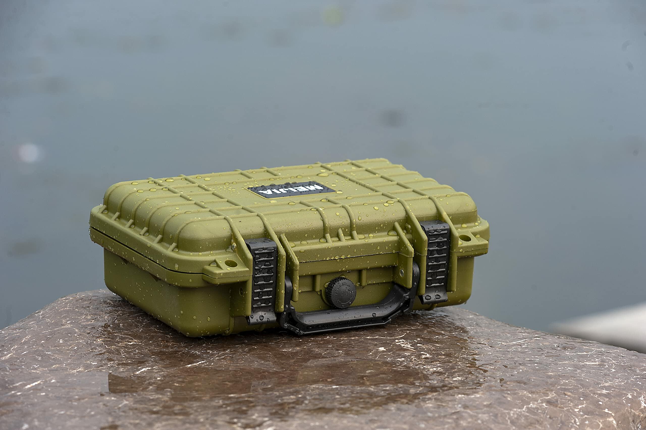MEIJIA Portable All Weather Waterproof Protective Hard Case, Small Camera