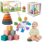 Wuzhineisn Montessori Baby Toys for Ages 6-18 Months - Pull String Teether,