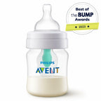 Philips Avent Anti-Colic Bottle with AirFree Vent, 4oz, with Flow 1 Nipples,