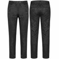 Men's Trousers Regency Dress Pants Black Brocade Steampunk VTG Vintage Gothic