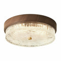 BOKT Farmhouse Wooden Flush Mount Ceiling Light Fixture Adjustable 3000K-6000K