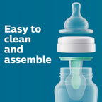 Philips Avent Anti-Colic AirFree Vent Baby Bottles 4oz Flow 1 Nipple 0m+ 4 Pack