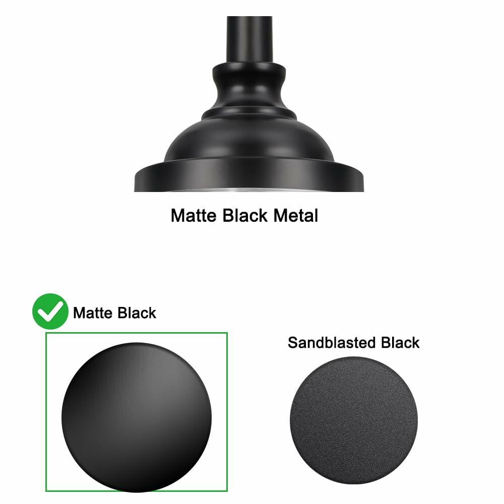 Black Vintage Pendant Lights Kitchen Island, Adjustable Height Kitchen Island