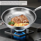 bolstoc Titanium Pan, 100% Pure Titanium Hammered Pan with All Stovetops