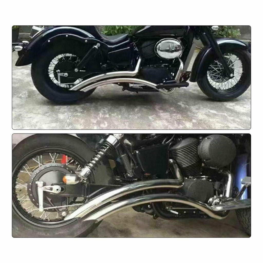 Full Exhaust System Muffler Fit For Honda For Shadow For VT750 For Spirit750 For