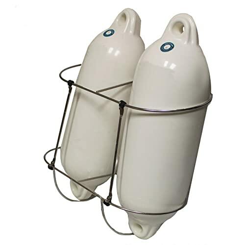 NEWMAIX Boat Fender Holder,2PC 316 Stainless Steel Marine Folding Double Fender