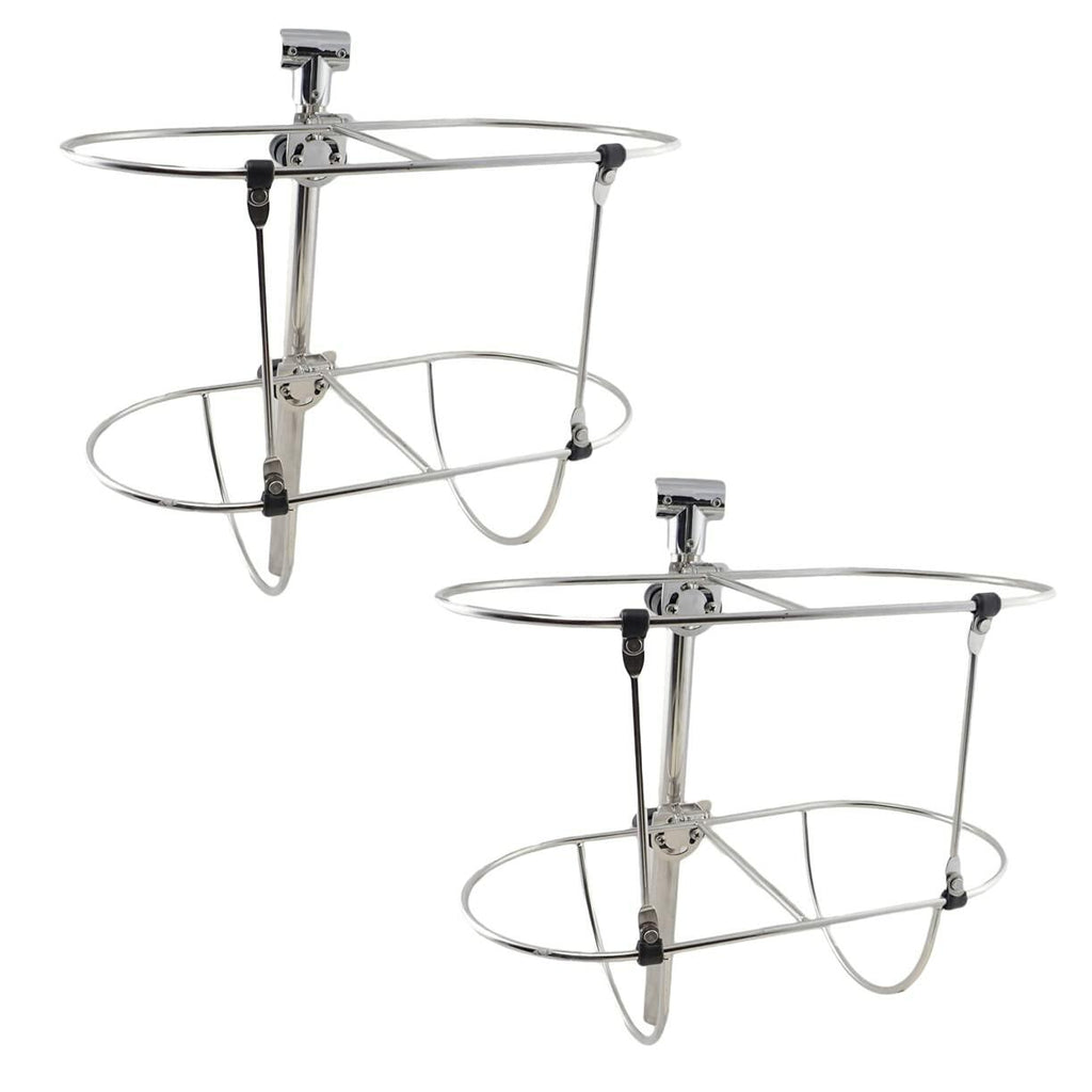 NEWMAIX Boat Fender Holder,2PC 316 Stainless Steel Marine Folding Double Fender
