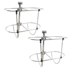 NEWMAIX Boat Fender Holder,2PC 316 Stainless Steel Marine Folding Double Fender