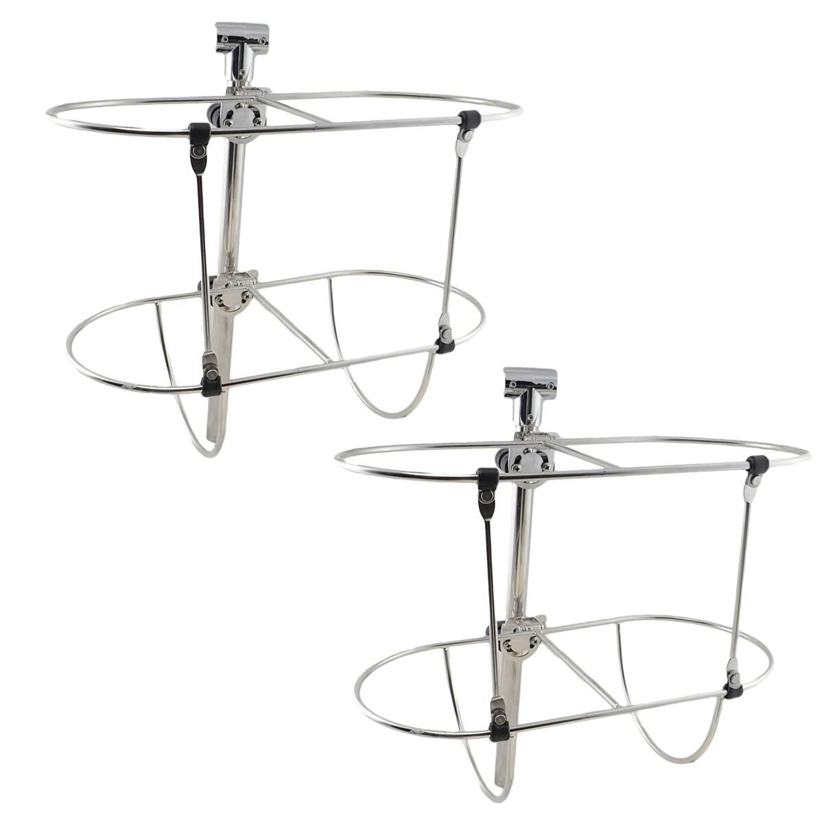 NEWMAIX Boat Fender Holder,2PC 316 Stainless Steel Marine Folding Double Fender