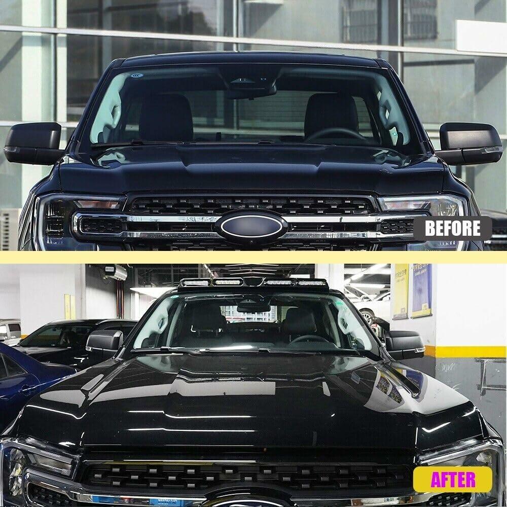 Ford Ranger T9 P703 Roof LED Light Bar DRL Gloss Black Cold White 2023-2025