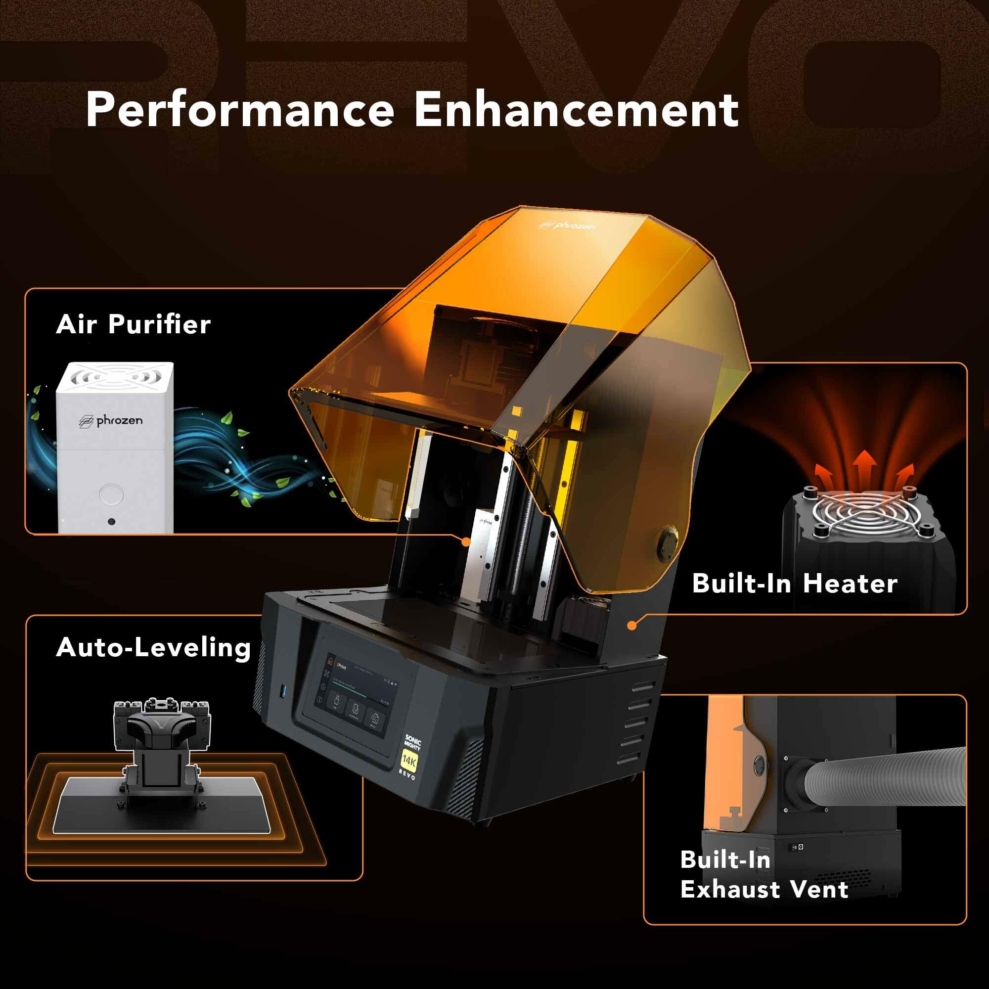 phrozen Sonic Mighty Revo 14K LCD Resin 3D Printer, 10.1" Monochrome LCD,