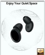 Q8 45dB Noise Cancelling Ear Plugs for Sleeping w/ Portable Case - Black