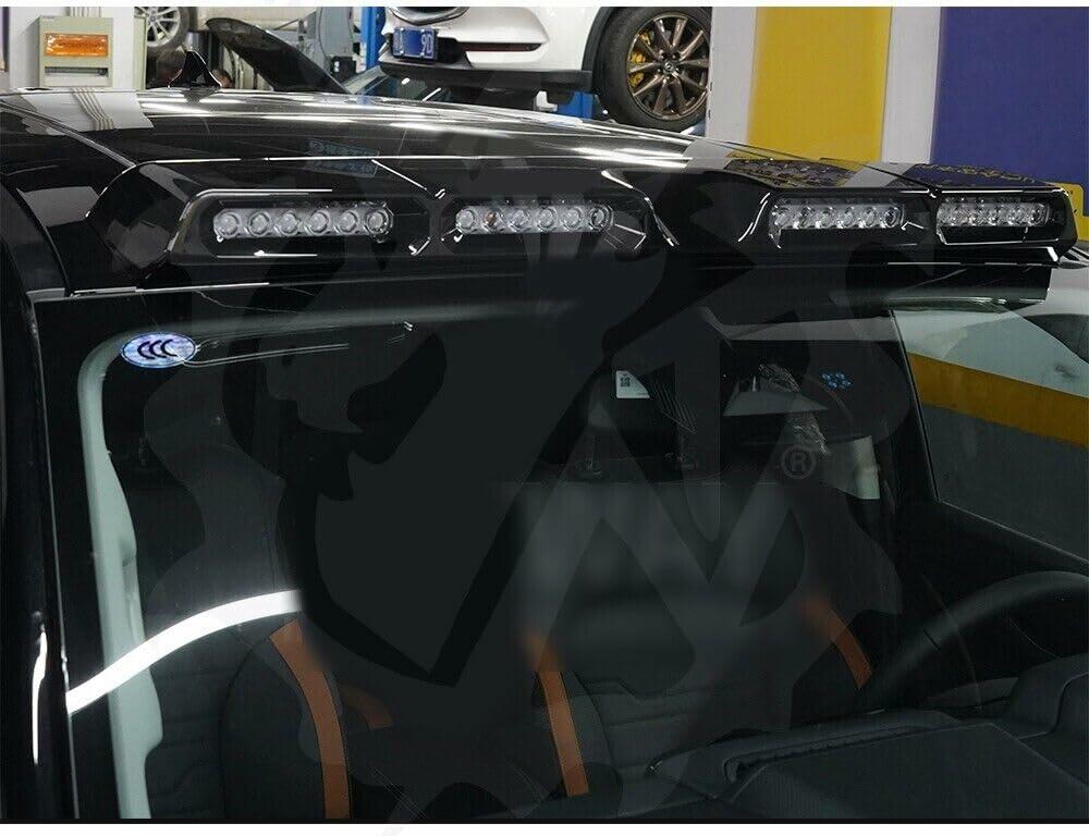 Ford Ranger T9 P703 Roof LED Light Bar DRL Gloss Black Cold White 2023-2025