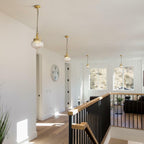 KCO Lighting Antique Gold Pendant Lights Kitchen Island Vintage Brass Pendant