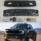 Ford Ranger T9 P703 Roof LED Light Bar DRL Gloss Black Cold White 2023-2025