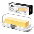 Pisol Butter Dish with Lid for Countertop and Refrigerator Door Shelf, Airtight