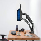 AVLT Dual Monitor Arm 17"-35" | Full Motion Desk Mount for 2 Flat/Curved Screens
