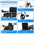 Electric Wheelchairs for Adults, 25 Miles All-Terrain Power Wheelchair