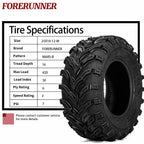 FORERUNNER 25x10-12 ATV Tires, MARS-B 6PR All Terrain 25x10x12 ATV UTV Trail