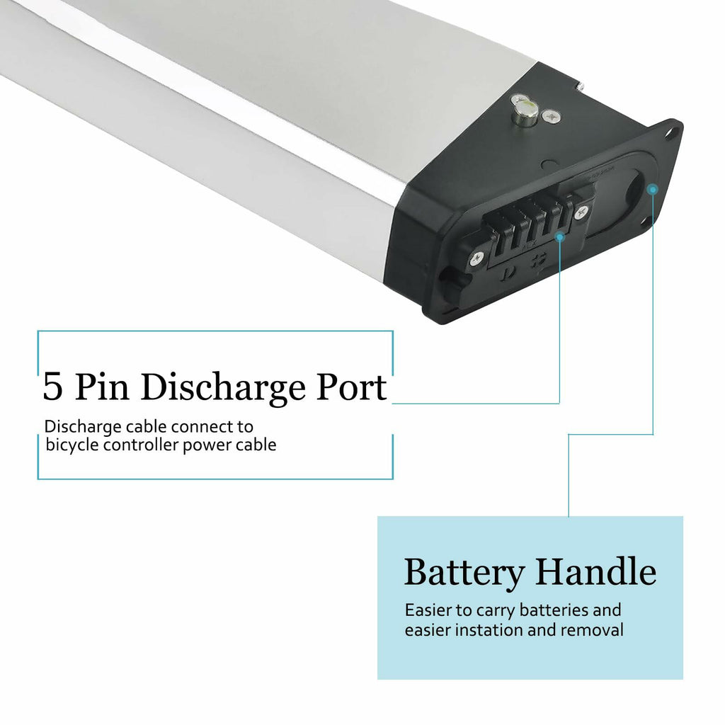 Xiseny Ebike Battery Silver Fish 48V 13Ah/15Ah/, Electric Bike, Electric Bicycle
