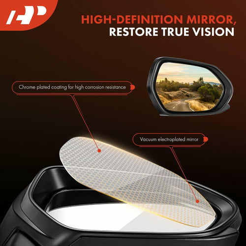 A-Premium Driver Side Power Door Mirror - Compatible with Hyundai Tucson/Santa